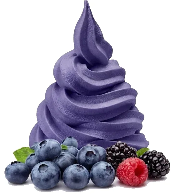 Blueberry frozen yoghurt