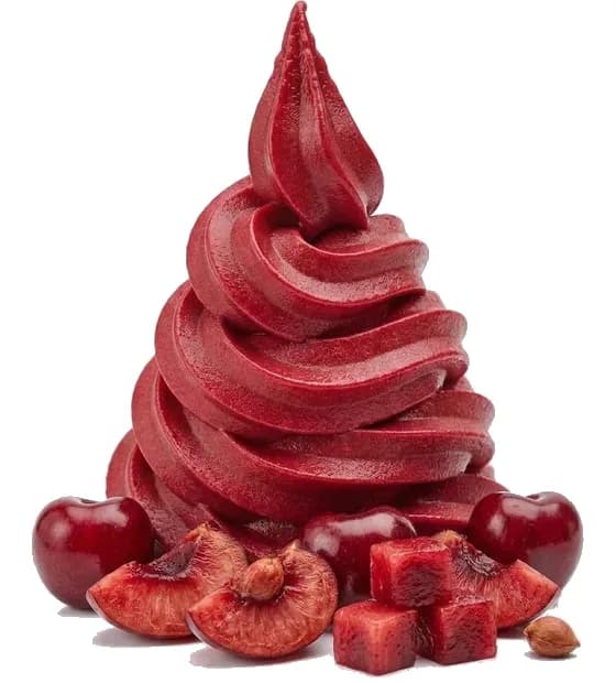 Cherry frozen yoghurt