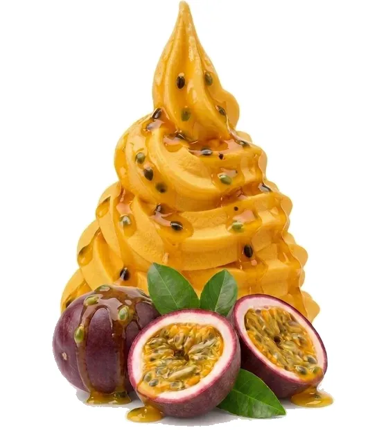 Passionfruit frozen yoghurt