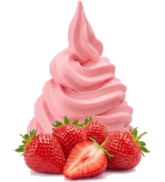 Strawberry frozen yoghurt